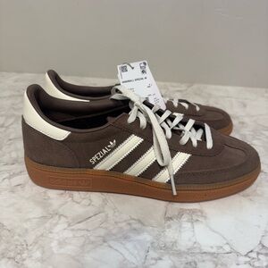 Adidas Spezial Brown and White Sneakers
